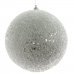 Χριστουγεννιάτικη Λευκή Μπάλα Οροφής με Χιόνι (20cm)